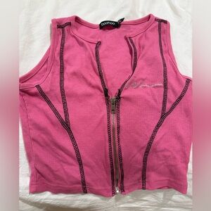 Pink crop top